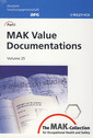 Couverture de l'ouvrage The MAK-Collection for occupational health & safety. Part I: MAK value documentations, Volume 25