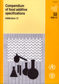 Couverture de l'ouvrage Compendium of food additive specifications