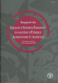 Couverture de l'ouvrage Rapport du groupe d'experts éminents en matière d'éthique alimentaire et agricole. 3° session 14-16 Septembre 2005
