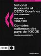 Couverture de l'ouvrage Comptes nationaux des pays de l'ocde vol ume 1 1988/1998 principaux agrégats