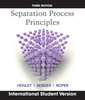 Couverture de l'ouvrage Separation Process Principles (ISE)