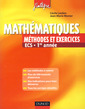 Couverture de l'ouvrage Mathématiques Méthodes et exercices ECS 1re année (J'intègre)