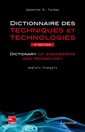 Couverture de l'ouvrage Dictionnaire des techniques et technologies / Dictionary of engineering and technology (anglais-français)