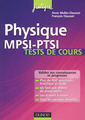 Couverture de l'ouvrage Physique MPSI-PTSI, test de cours (Coll. J'intègre)