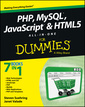 Couverture de l'ouvrage PHP, MySQL, JavaScript & HTML5 all-in-one for dummies